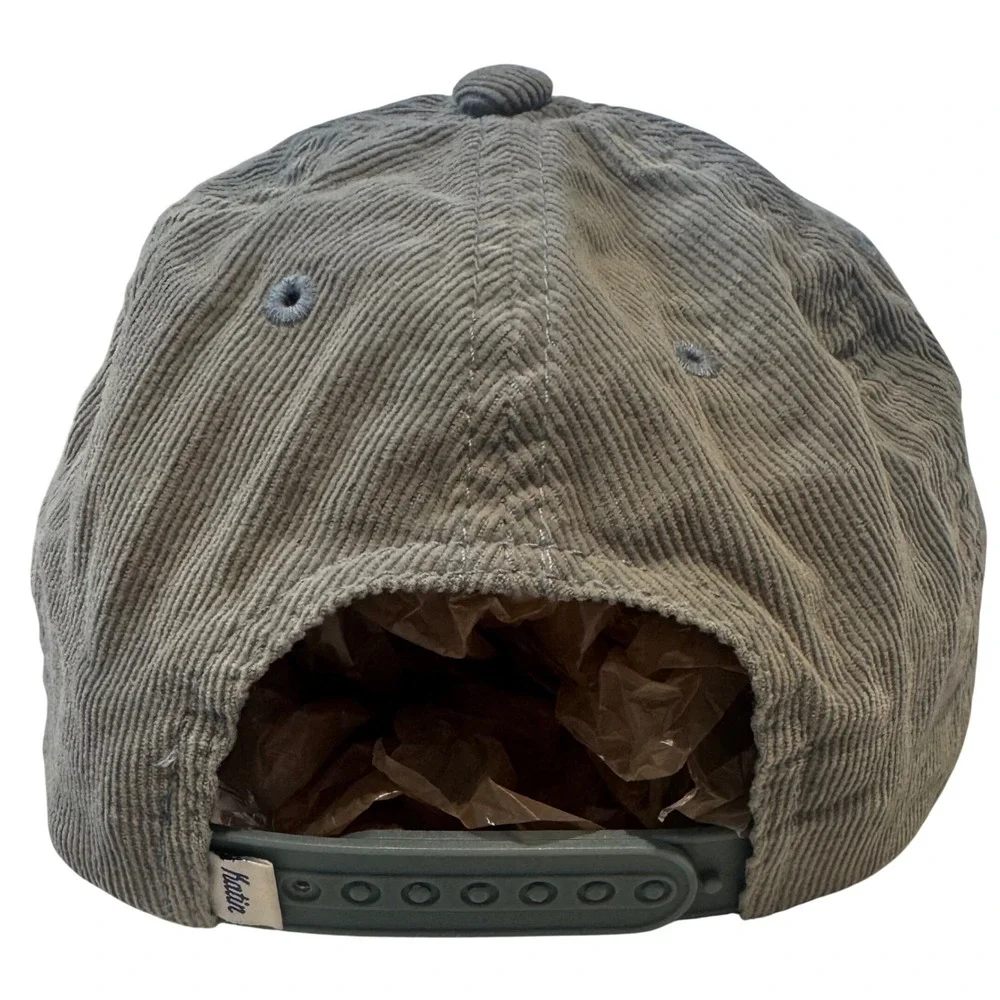 Katin USA Gray Corduroy Snapback Hat Surf Trunks Patch Men's OSFA
